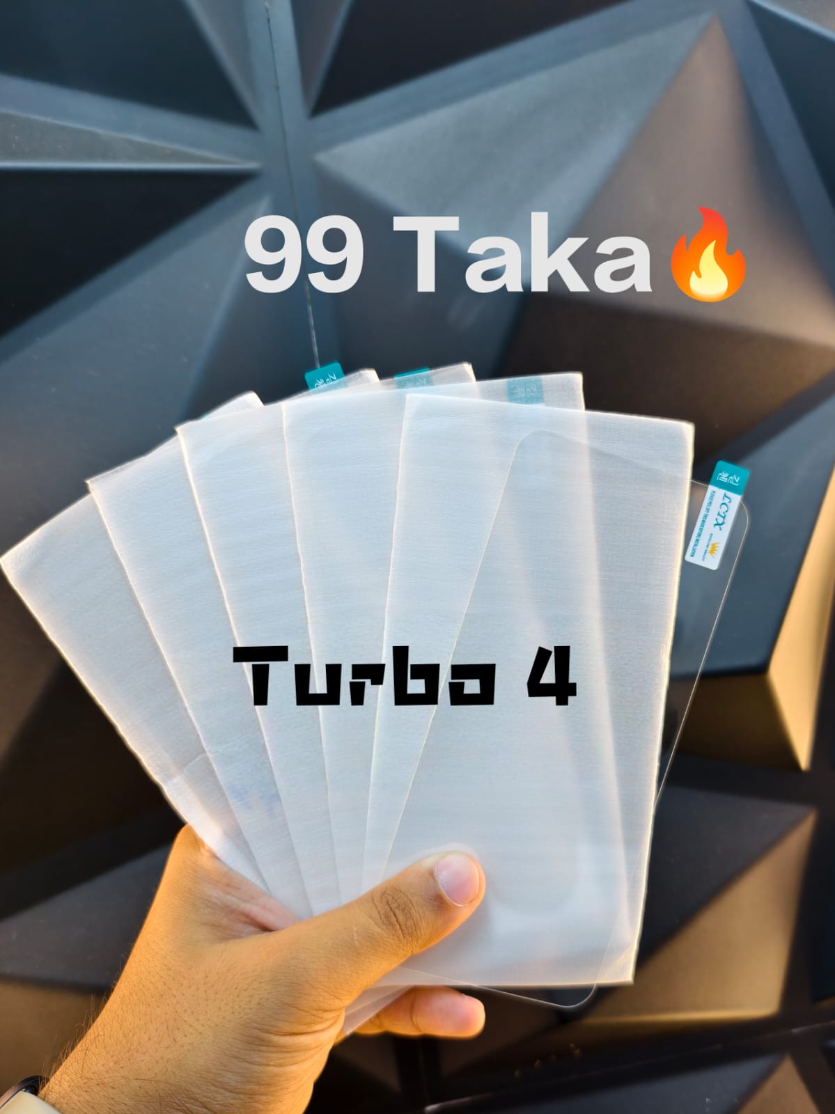 Redmi Turbo 4 Full Transparent Glass Protector